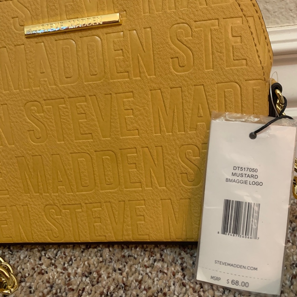 Steve Madden BMaggie Mustard Bag NWT - Picture 3 of 4